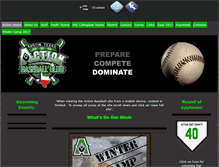 Tablet Screenshot of actionbaseballclub.org